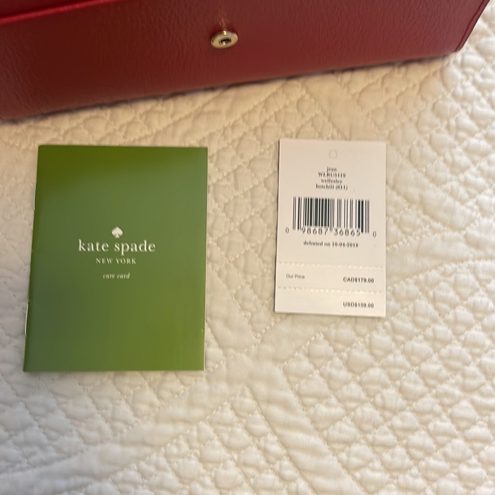 💕💕NWT Kate spade red wallet - Picture 5 of 5